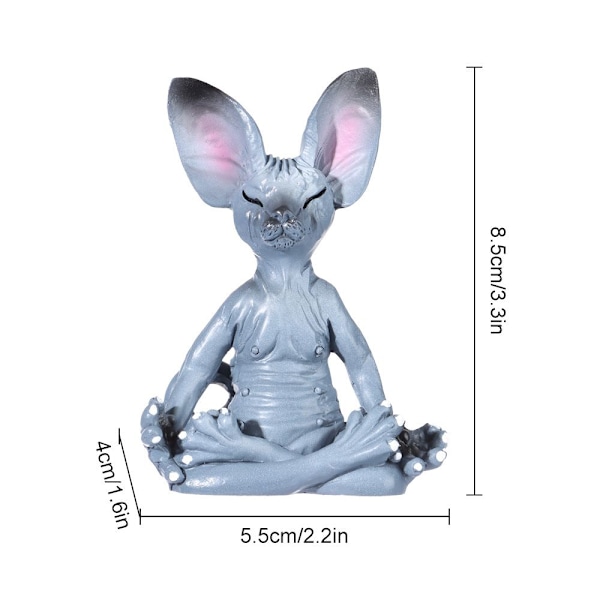 Sphynx Cat Meditere samleobjekt 3 3 3