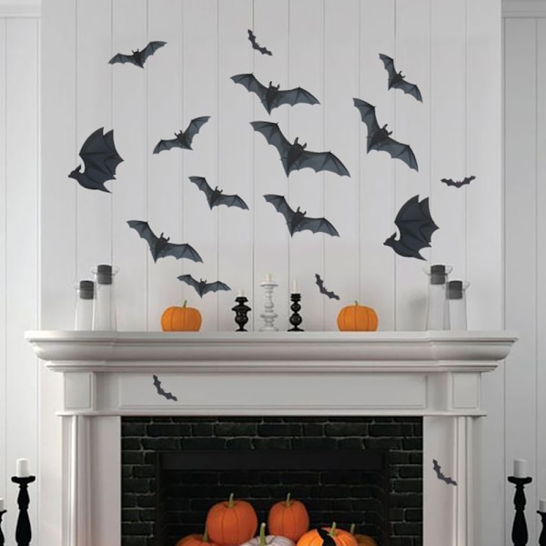 Halloween-tarrat Sähköstaattiset tarrat Bat Spider Decal TYYPPI