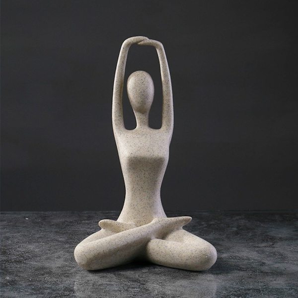 Harpiksfigurer Kunst Yoga Pose 03 03 03