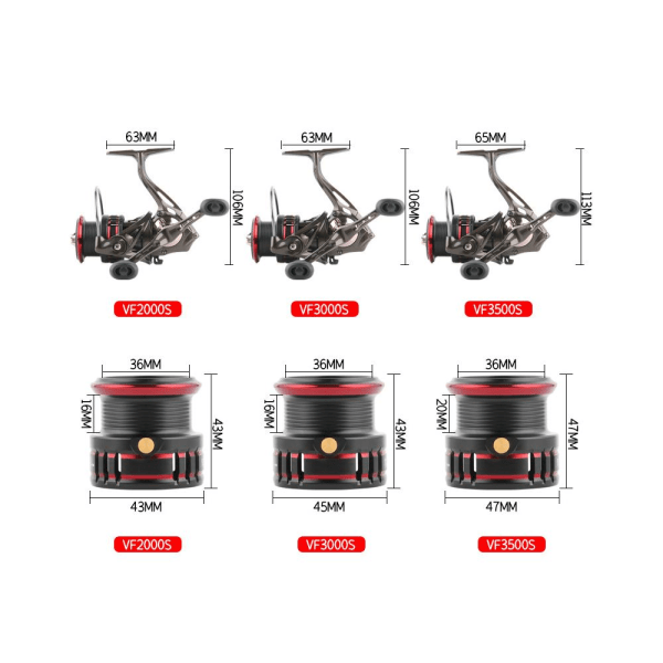 Spindehjul Fiskehjul VF3500S VF3500S VF3500S