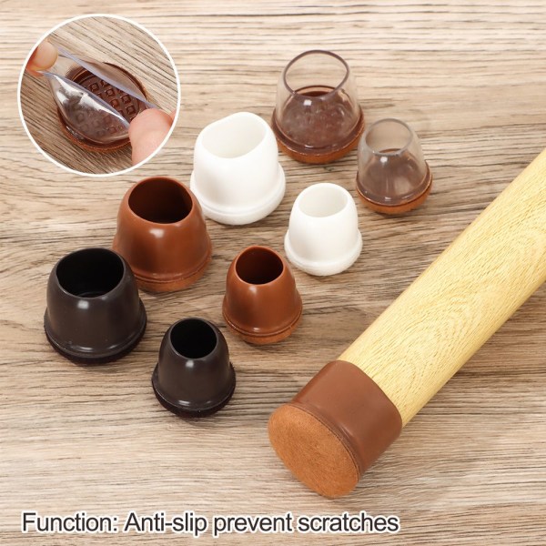 8 Stk Bord Benmatte Stol Fotkapper BRUN 19-25MM 19-25MM brown 19-25mm-19-25mm