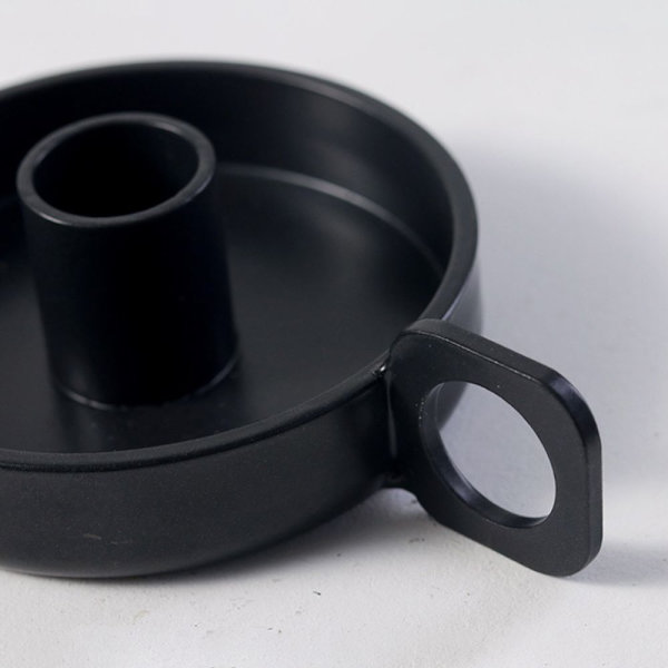 Ljushållare Pelare Ljusstake SVART black