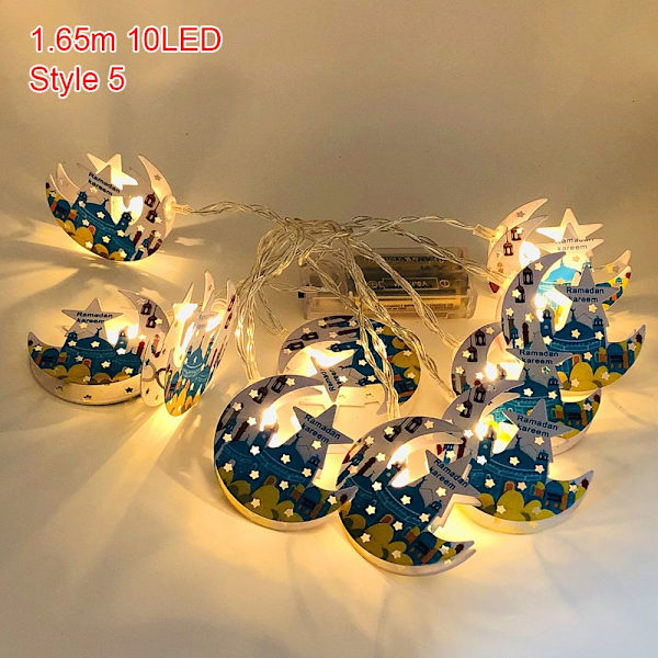 1,65 m 10LED LED String Light Ramadan Lantern STIL 5 STIL 5 Style 5