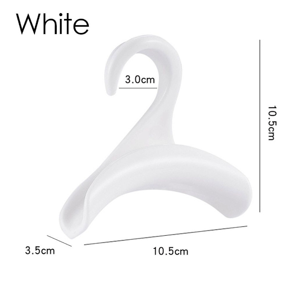 2STK/SÆT Taskestativ Stofkrog HVID 2STK/SÆT 2STK/SÆT White 2PCS/Set-2PCS/Set