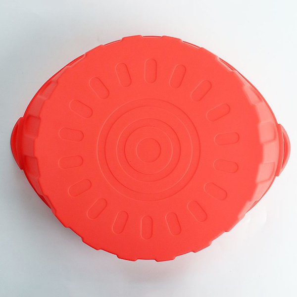 Pyöreä silikoniastia ilmakeittimelle PUNAINEN red