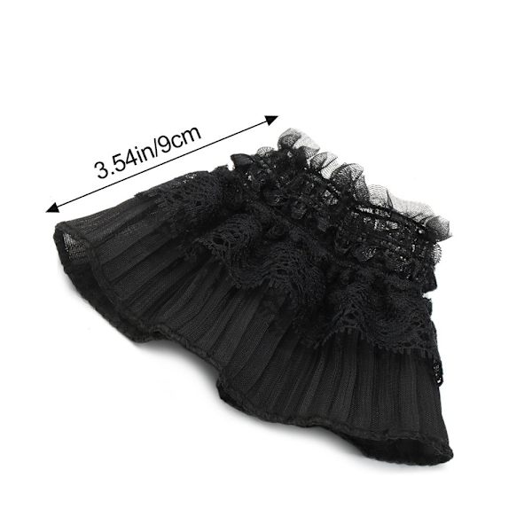 1 par falska ärmar avtagbara ärmar SVART STYLE2 black style2