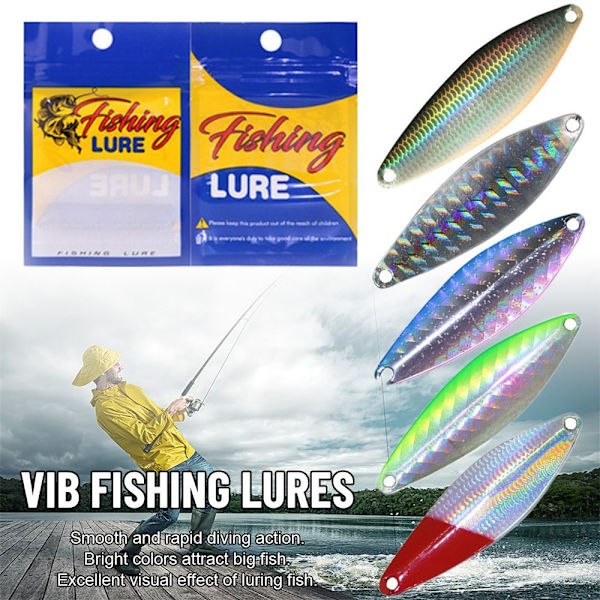 VIB Fiskedrag fjädermetallskedar 7GC C 7gC