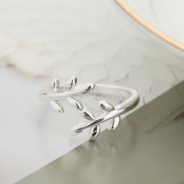 3st Stickning Ring Virkade Loop Leaves Form