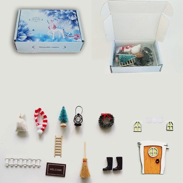 Elf Door Set Nukkekodin tarvikkeet 4 4 4