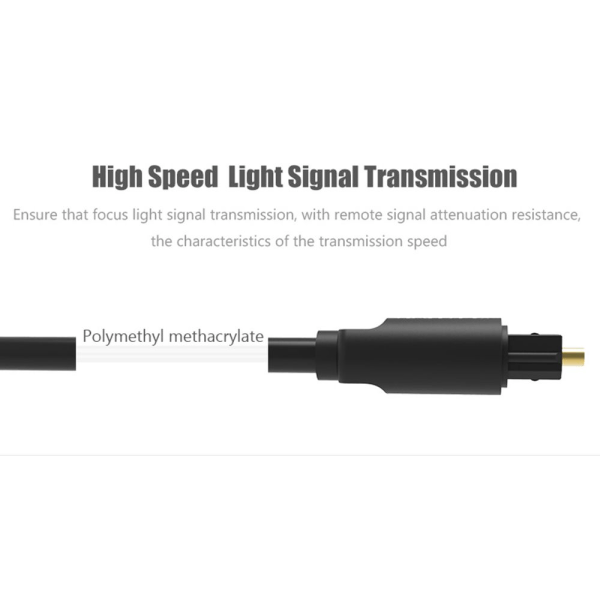 Optisk fiberlydkabel SPDIF-kabel 1,5M 1.5m