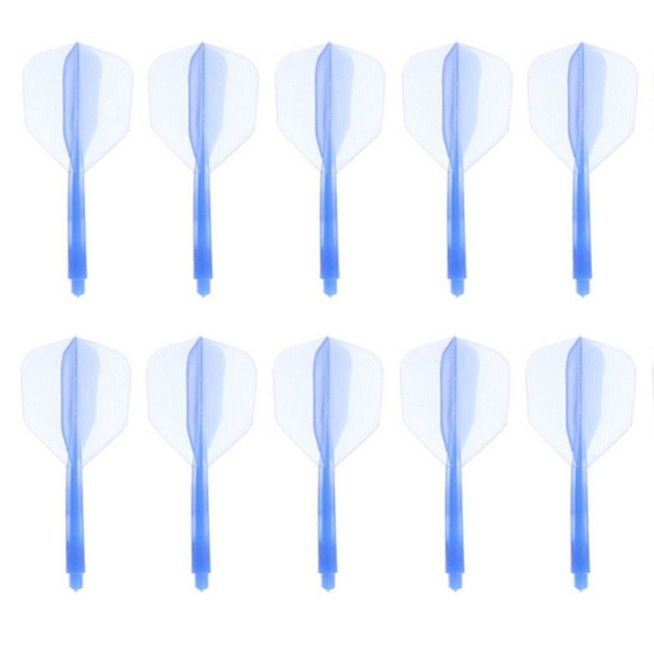 10st Dart Tail Dart Flight Stam BLÅ 10ST 10ST Blue 10Pcs-10Pcs