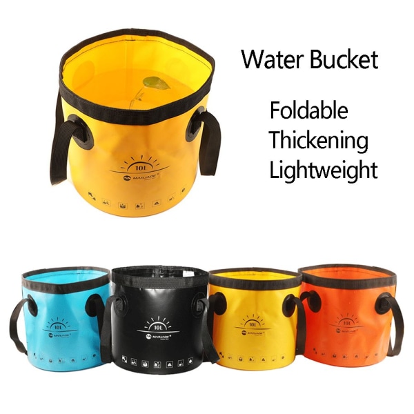 10L Hopfällbar vattenhink Vattenbehållare GUL 10L 10L yellow 10L-10L