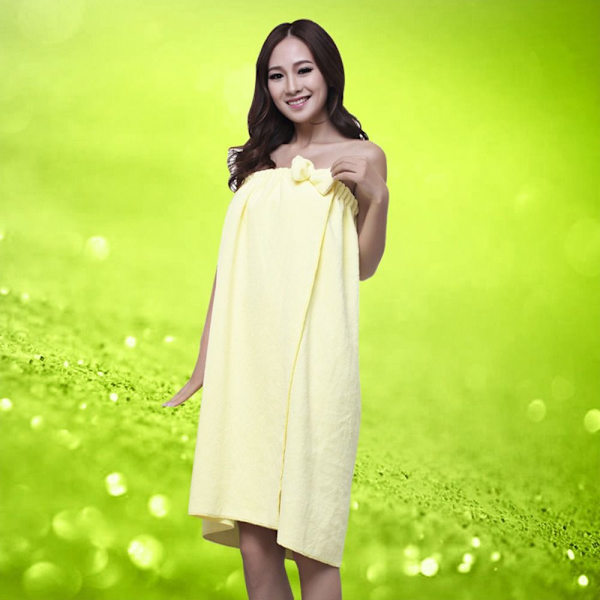 Bowknot Badrock Handduk Badhandduk GUL yellow