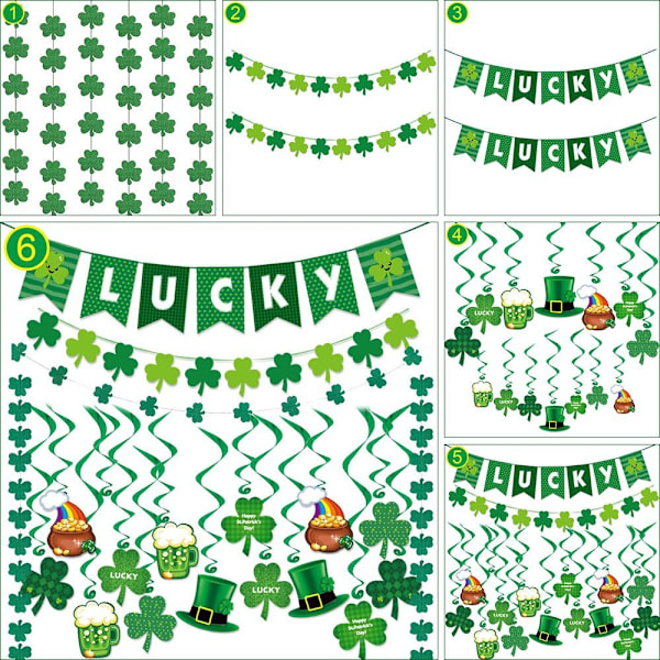 S:t Patricks Day Party Dekoration 5 1SET 5 1SET 5    1Set