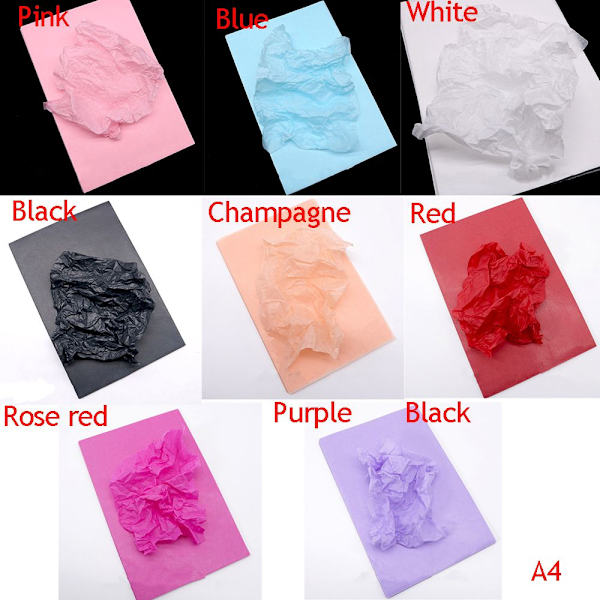 100 arkkia/pakkaus käärepaperit Liner Pehmopaperi VAALEENA Pink