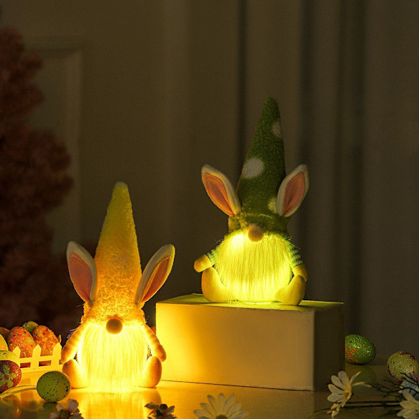 Rudolph Bunny Doll påskedekoration GUL 1 1 yellow 1-1