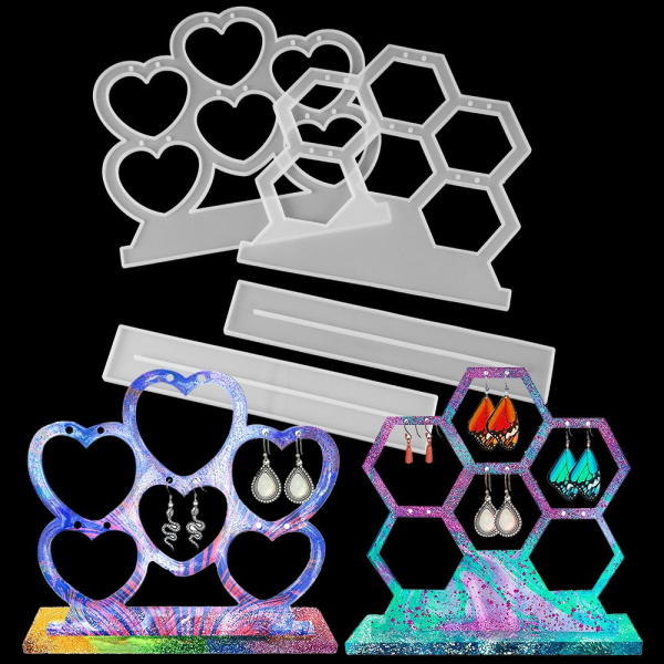 Display Stativformer Epoksyharpiksstøping HEXAGON Hexagon