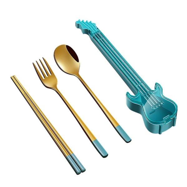 3st Bestickset Ätpinnar Set BLÅ blue