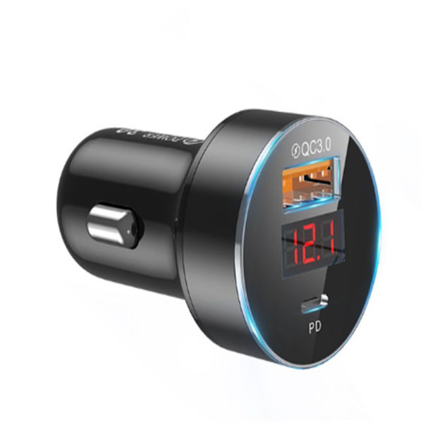 Autolaturi LED-digitaalinäyttö MUSTA black