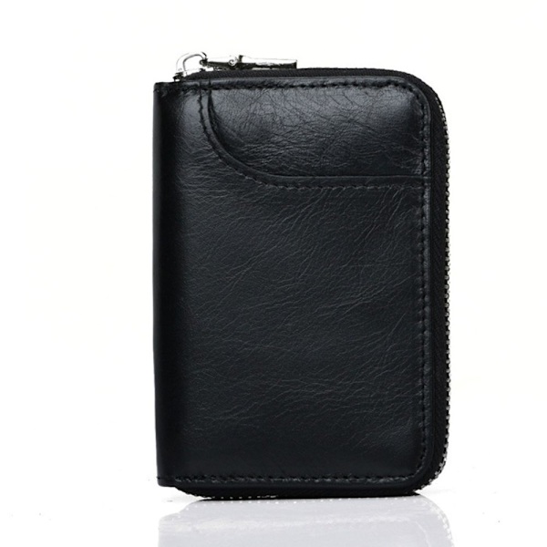 RFID Blocking Wallet Kreditkortholder Læderpung SORT black