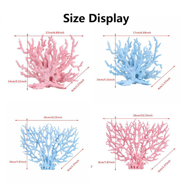Simulert Coral Artificial Coral BLUE S S Blue S-S