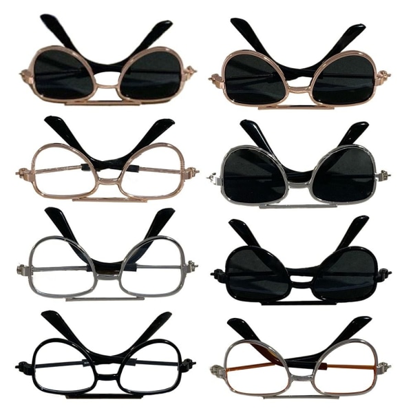 Cute Heart Frame Plush Doll Eyeglasses 2 2 2