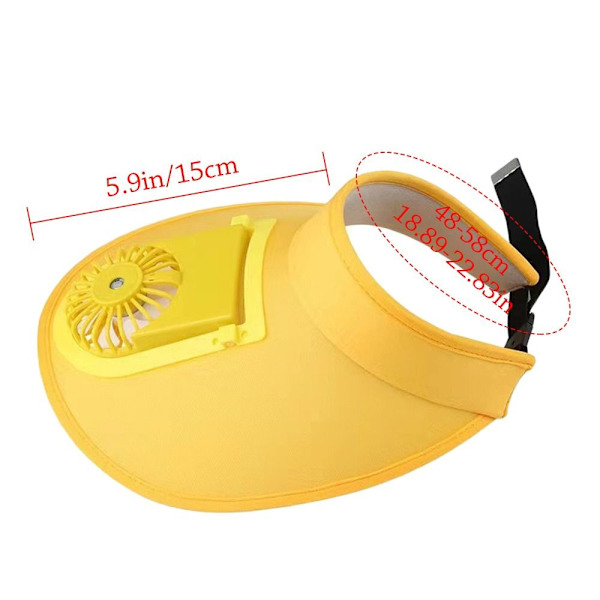 Fläkt Solhatt Cap GUL Yellow