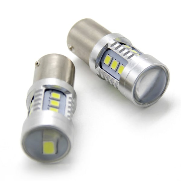 2 stk/sett LED-billys Blinklyspære Stoppebremselampe S25
