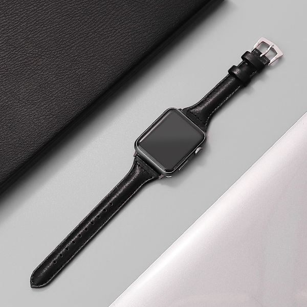 Aito nahkaranneke Rannekoru MUSTA 42/ WATCH Black