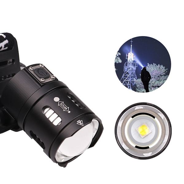 XHP50 /XPL V6 hovedlampe blænde USB-opladningszoom XHP50 XHP50 XHP50