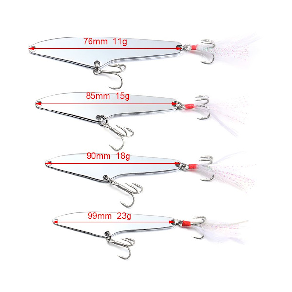 9,9 cm 23 g paljettbete Abborre Bionic Bait SILVER C-11G C-11G silver C-11g-C-11g