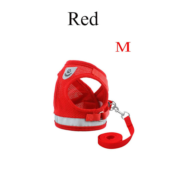 Koiran valjaat Lemmikkien vetoköysi Rintahihna PUNAINEN M red M