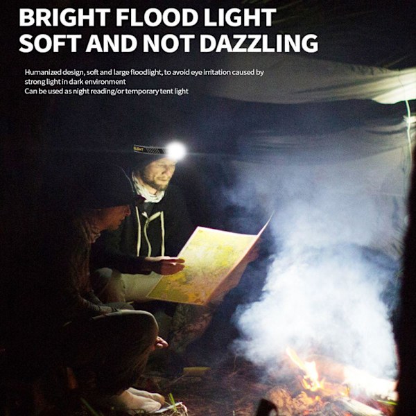 COB LED otsalamppu Camping Kalastus ajovalot Työn huolto