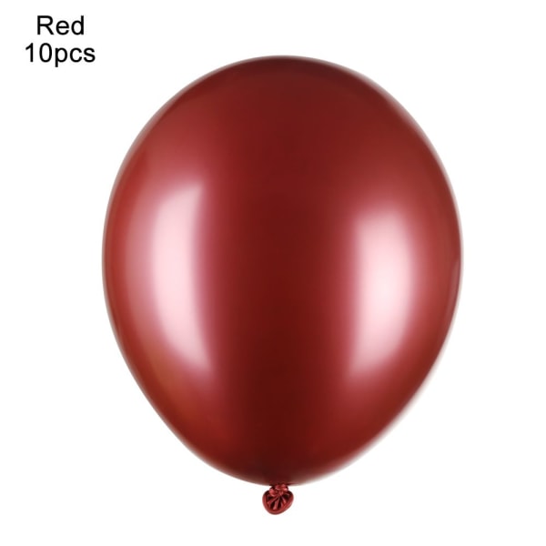 10/20 stk 10" Latex Ballong Oppblåsbare Leker Tykk Krom RØD red 10pcs