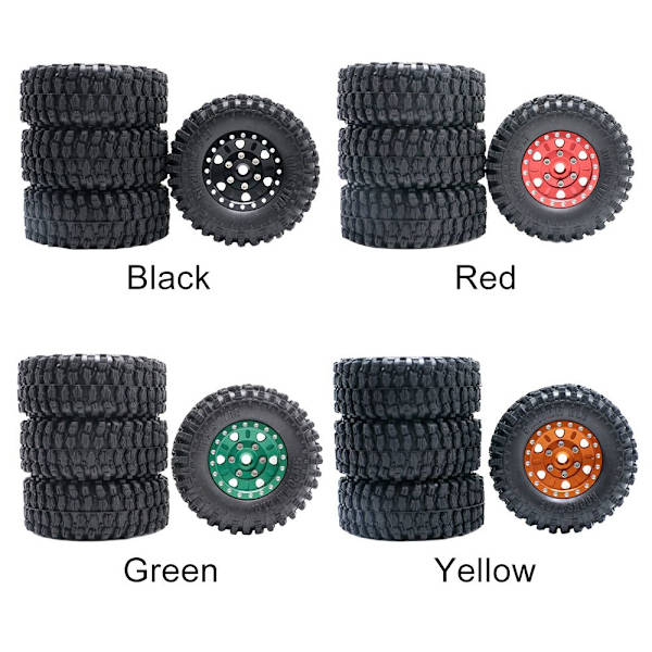 4ST RC Bilhjul Hjul SVART Black