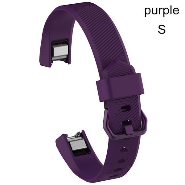 for Fitbit Alta / Alta HR Silikonklokkerem PURPLE S purple S