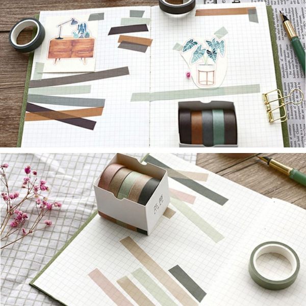 10 rullaa/ set Koristeeppi Paperiteippi DD D