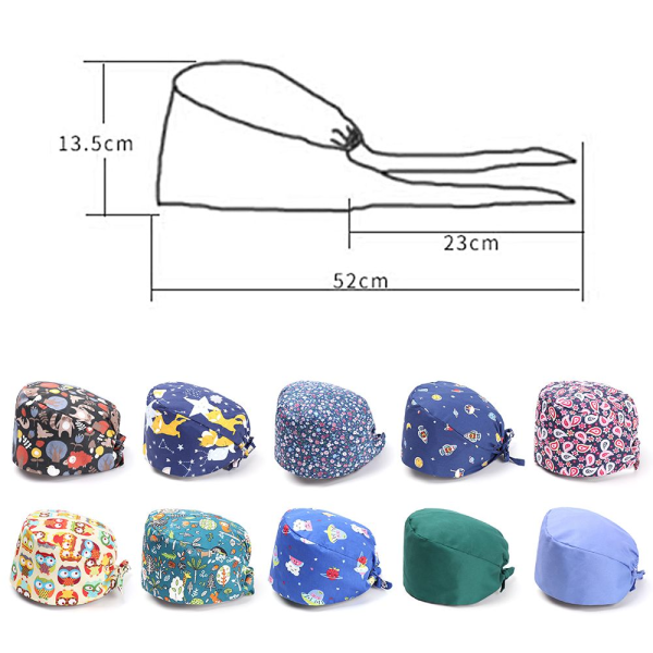Scrub Cap Print Caps 10 10