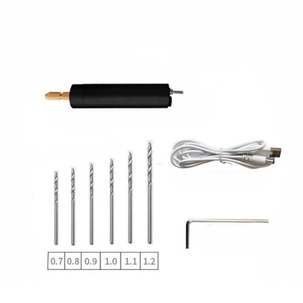 Elektrisk håndboremaskine DIY Drilling SORT Black