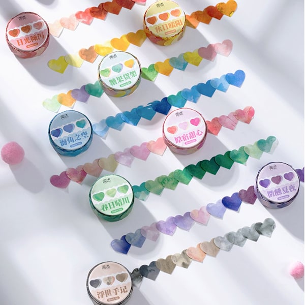 100 kpl/Roll Washi Tape Peiteteippi 07 07 07