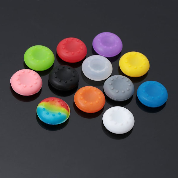 20stk Silikonetui Kontroller Joystick Tommelspak SVART black