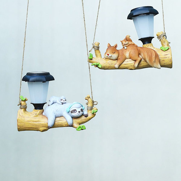 Squirrel Sloth Hanging Light Animal Statue 2 2 2