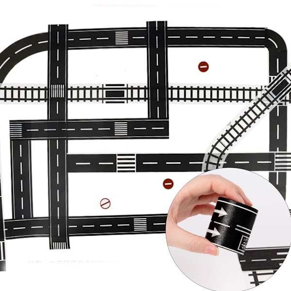 1/5 stk Railway Road Tape Trafik Sticker Study Road Signs Tool J-1Pc