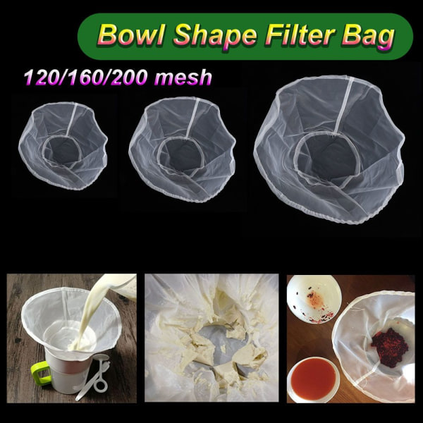 Nylonfilterpose Muttermelkpose Kaffefilter L 160MESH L