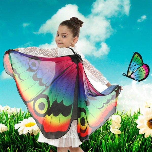 Butterfly Wings Sjal Butterfly Tørklæde 3 3 3