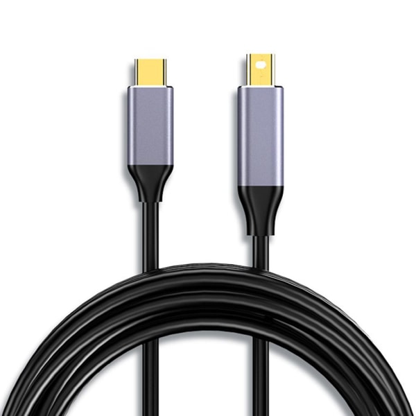 Type C til Mini DP-kabel USB 3.1 DisplayPort 1.4