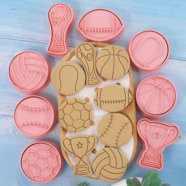 8st/ set World Cup Form 3D Cookie Cutter