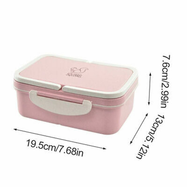 Bento Förvaringslåda Matbehållare ROSA Pink