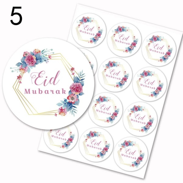 EID Mubarak Sticker Lable Seal Stickers 5 5 5