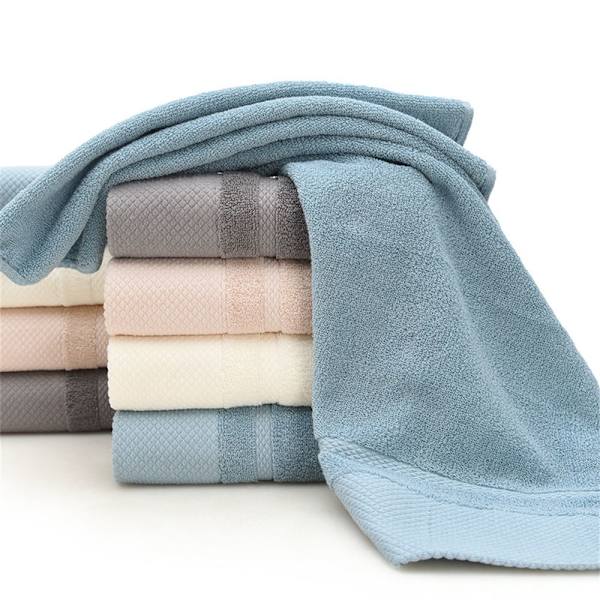 Ren bomullshåndkle badehåndkle KHAKI khaki